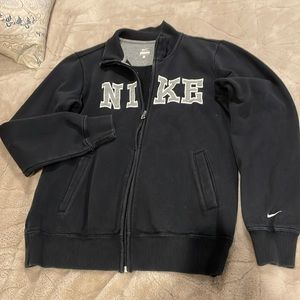 Nike Zip Up Embroidered Sweatshirt - Med